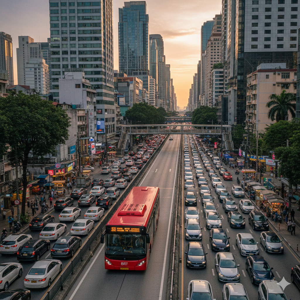 Fenomena Bus Rapid Transit (BRT) Asia: Solusi Kemacetan Kota Metropolitan.